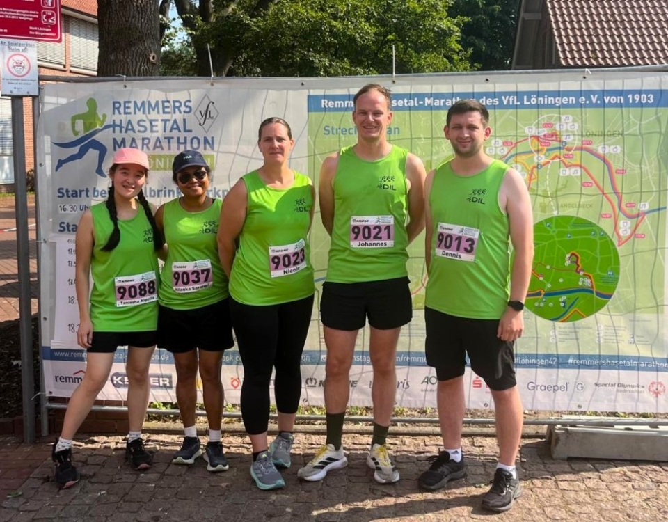 Team DIL beim 10 km Krone Firmenlauf.
