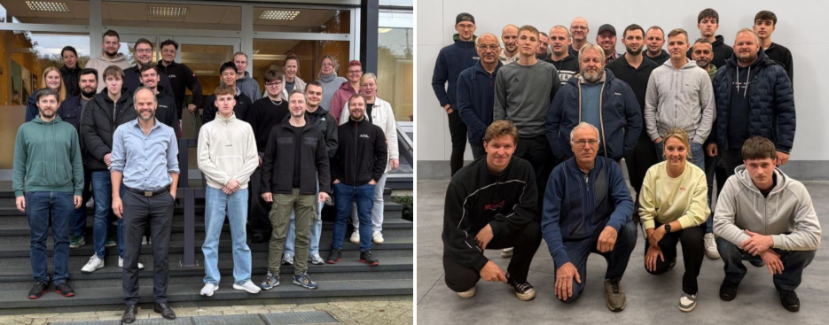 Die beiden Gruppen des Betriebsausfluges der DIL Engineering GmbH